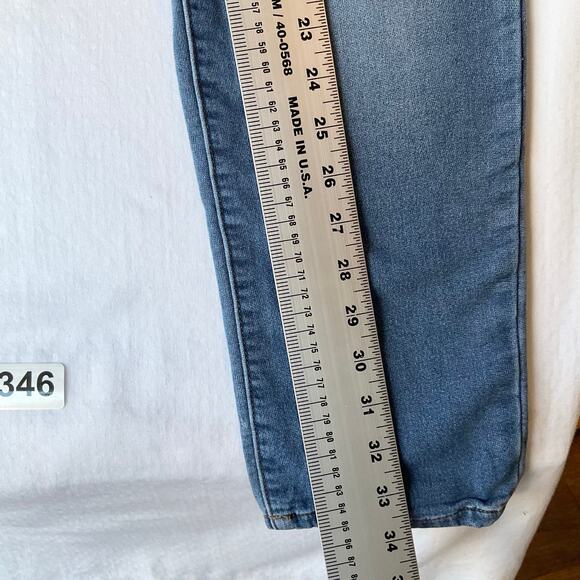 Rewash Women Waxed Denim Straight Leg Jeans 9/29, Blue, Soft Feel Like Knit - Picture 3 of 13